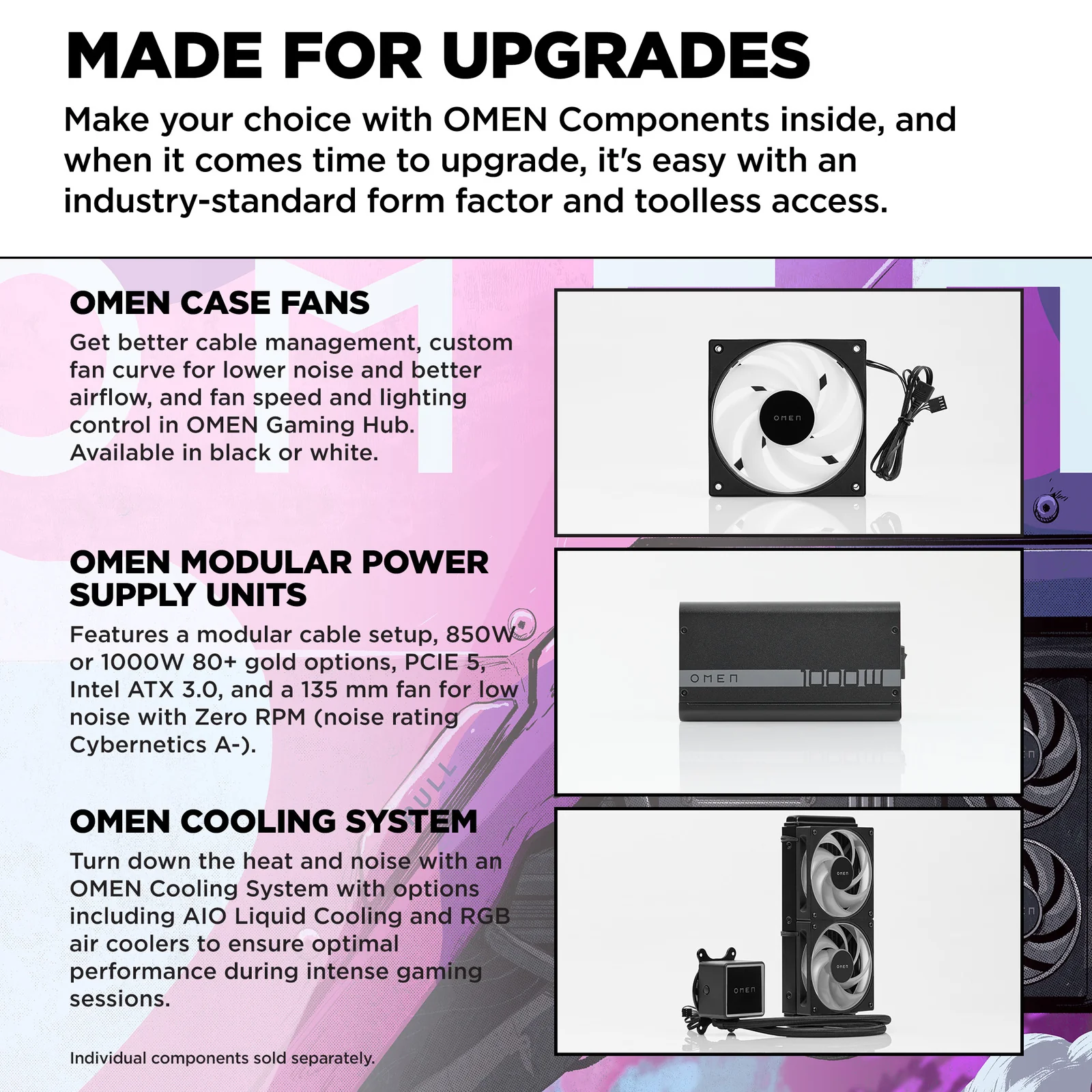 OMEN 35L Gaming Desktop GT16-0066m PC, Windows 11 Home, AMD Ryzen™ 7, 16GB RAM, 1TB SSD, NVIDIA® GeForce RTX™ 4060, Black