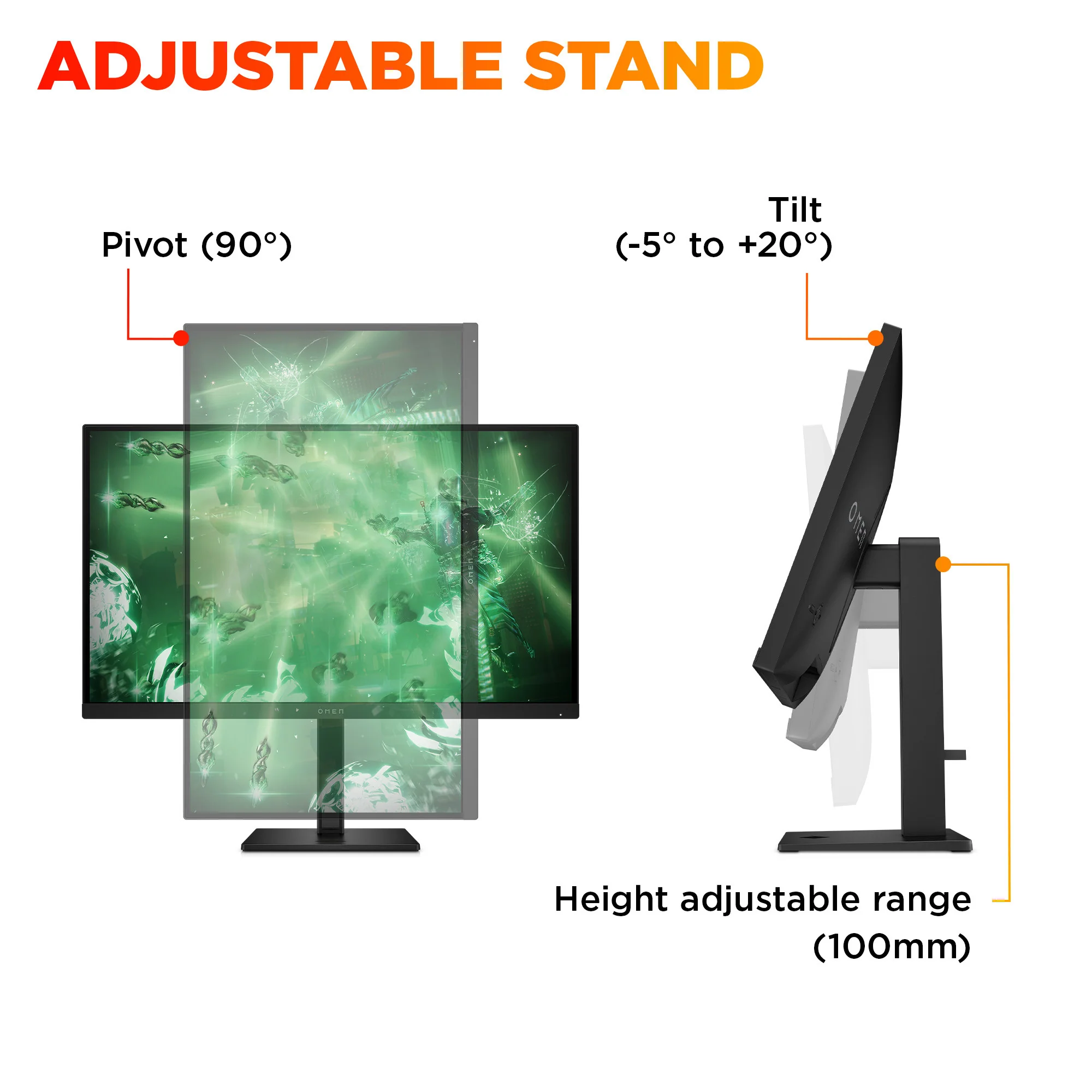 OMEN 27 inch QHD 180Hz Gaming Monitor - OMEN 27q G2